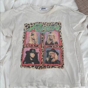 Daydreamer Cream Leopard Graphic Tee